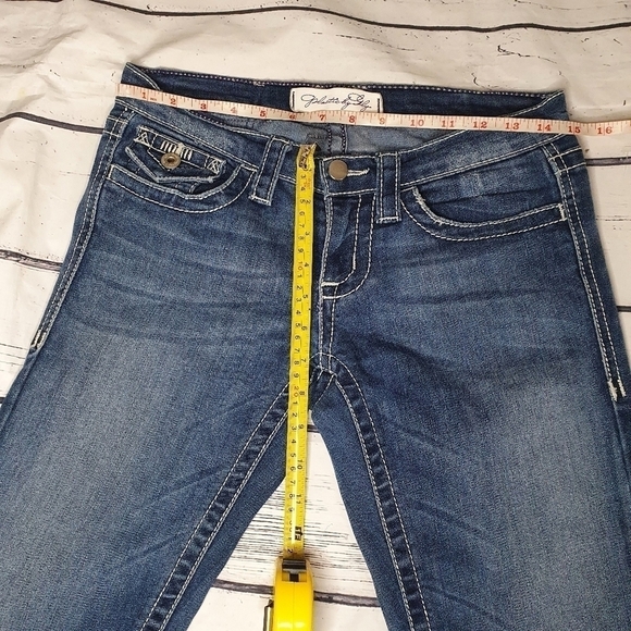 Plastic By Gly Y2K Denim Low Rise Bootcut Jeans - Picture 5 of 7